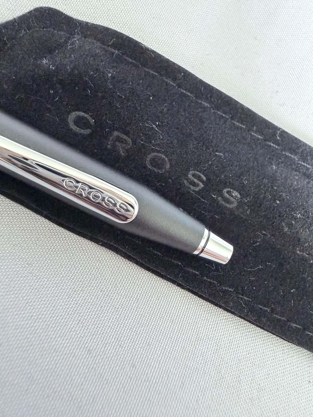 Cross Calais Matte Black Ballpoint Pen with Pouch